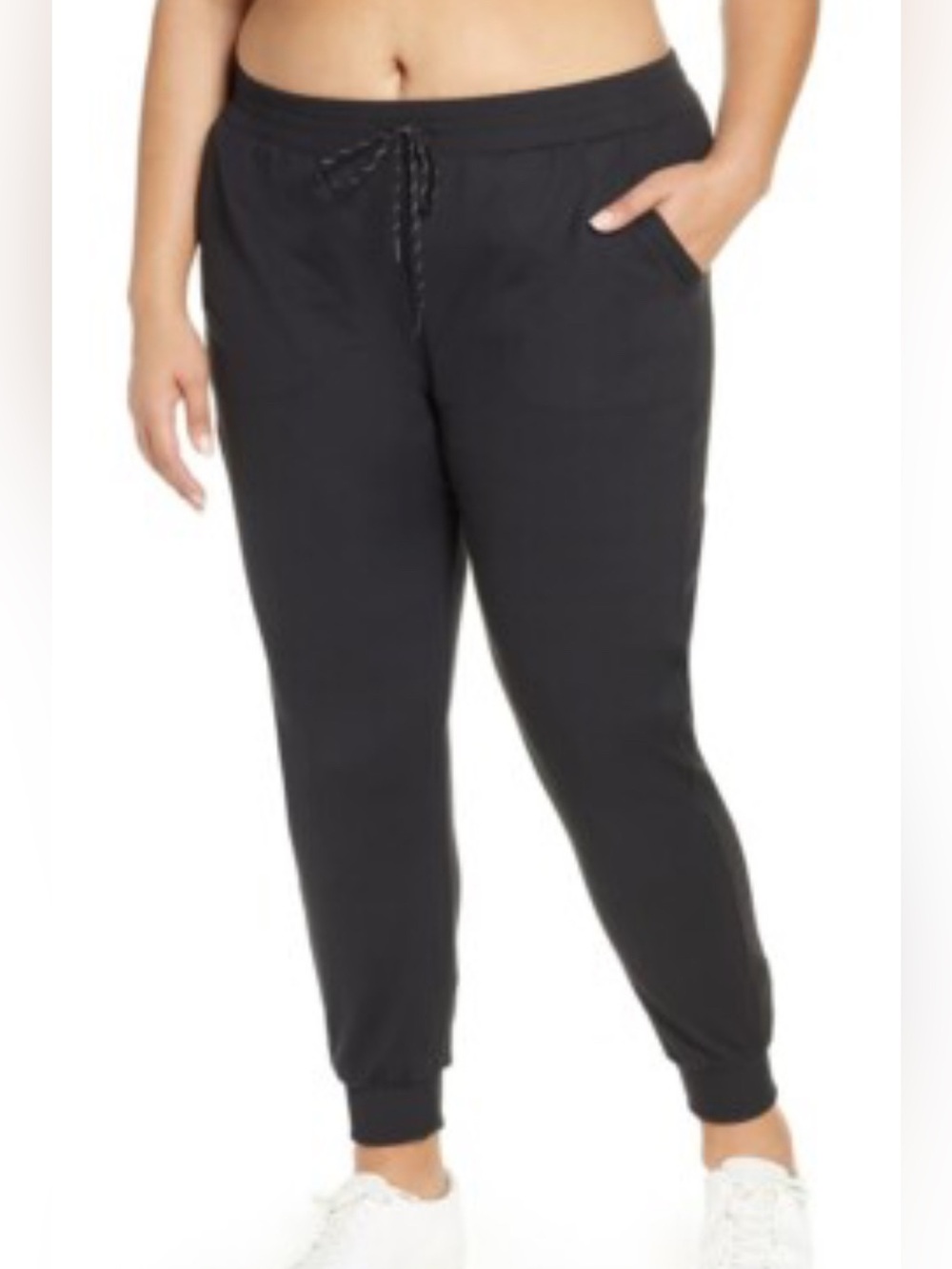 Zella Black/Dark Gray Jogger Sweatpant With Drawstring And Pockets Size 2X